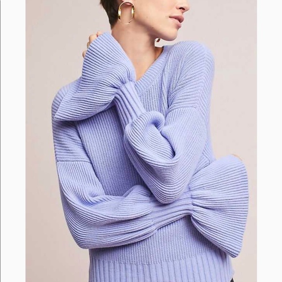 Anthropologie Sweaters - Anthropologie Moth Lavender Well Cuffed Sw…